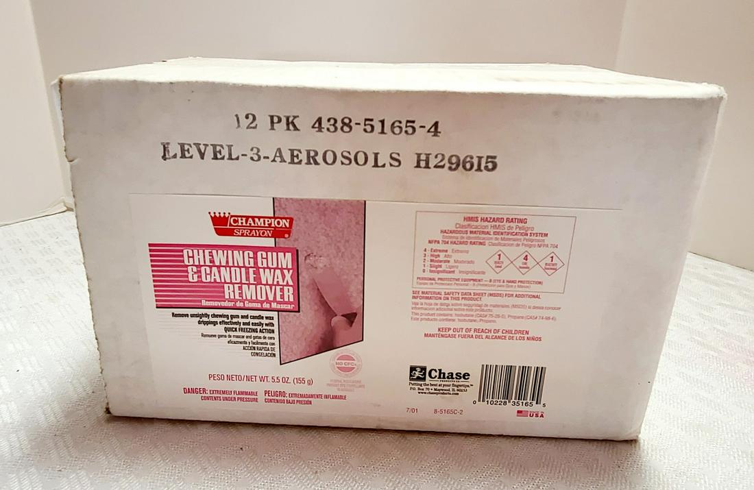 Case of Champion Chewing Gum & Candle Wax Remover Pro: Case of Champion Chewing Gum & Candle Wax Remover Pro