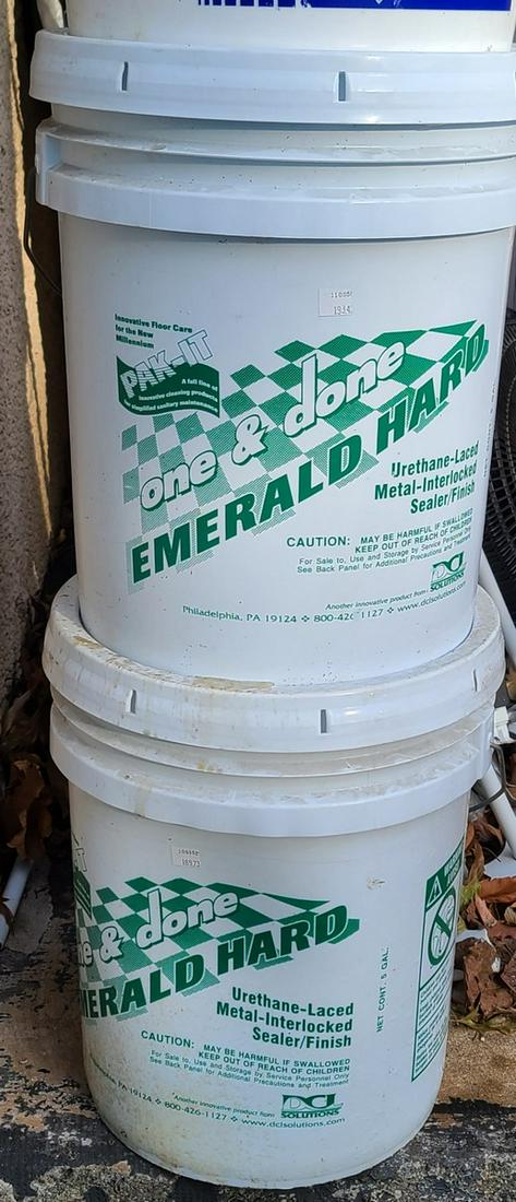 2 New Emerald Hard Sealer Finish Buckets Pro (1 of 1)