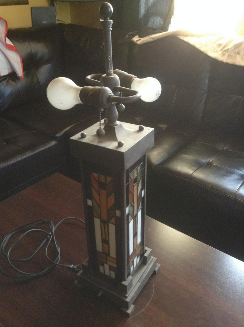 Metal Lamp 26.5" (comes with damaged shade) (1 of 1)
