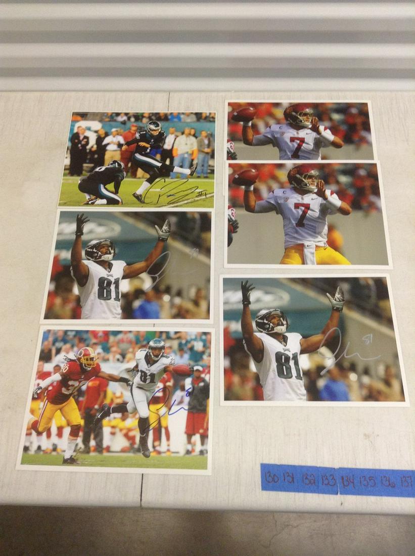 Autographed NFL Phil Eagles Photos and more (No COA): Autographed NFL Phil Eagles Photos and more (No COA)