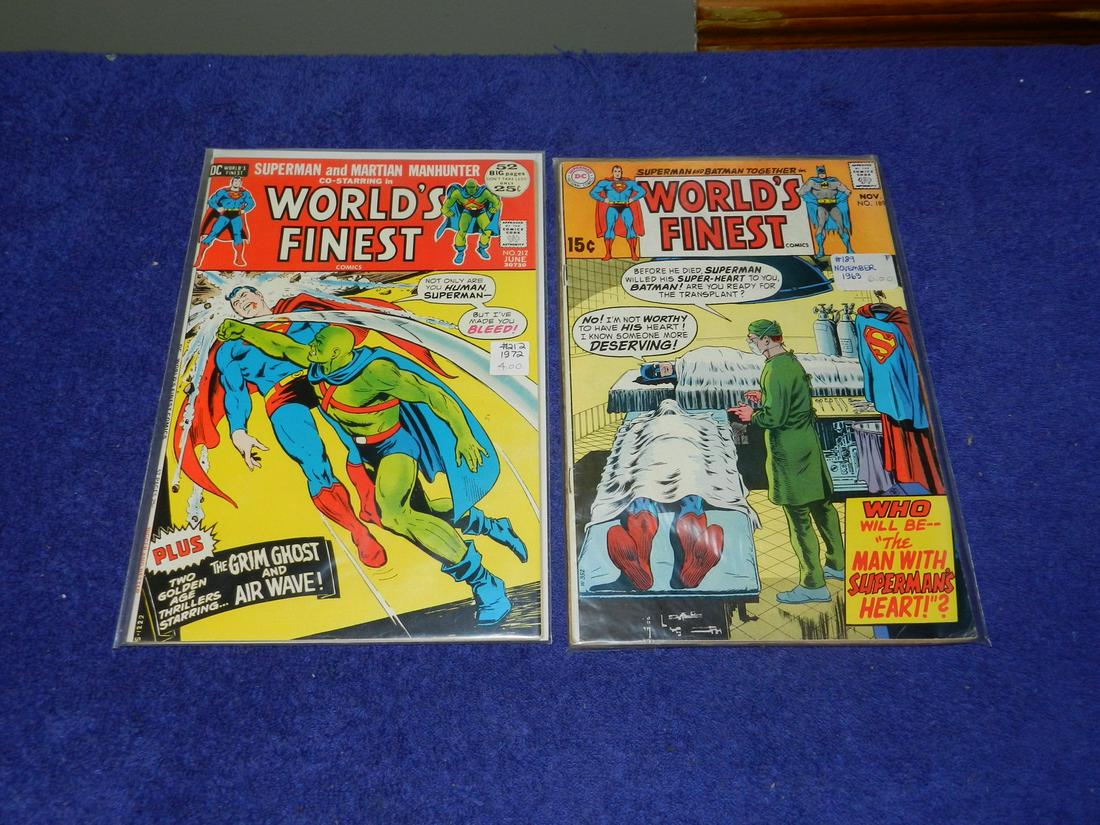 2 1960s World's Finest Comic Books Superman B&B (1 of 1)
