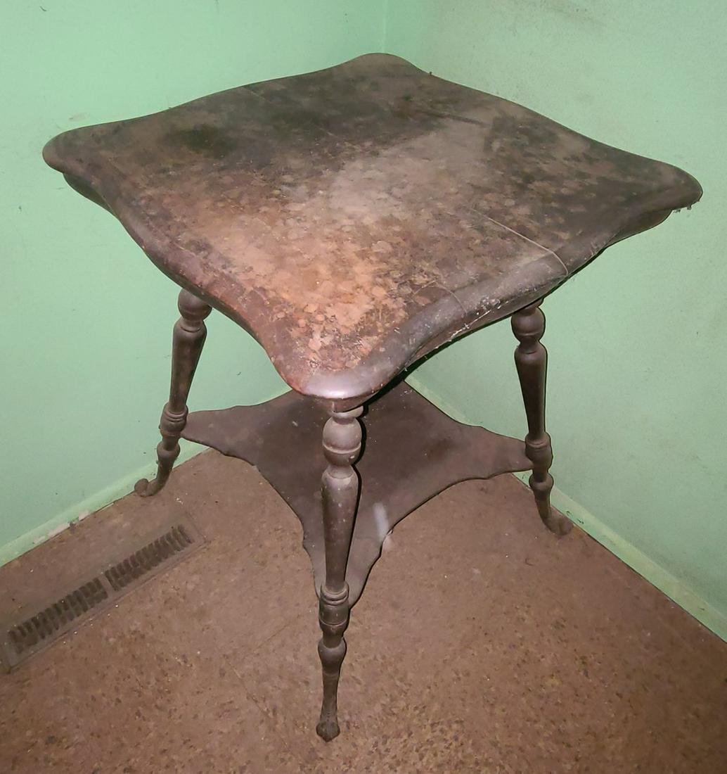 Antique Wooden Table 29x23x23" (1 of 1)