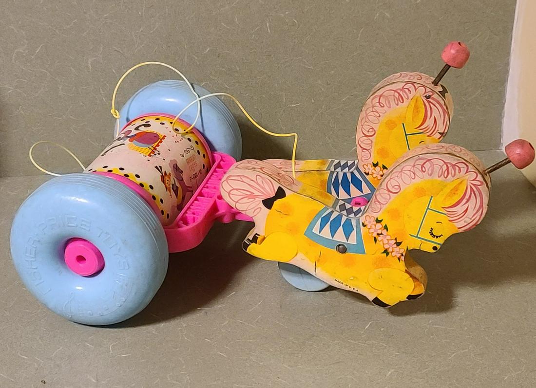 Vintage Fisher Price Horse Pull Toy (1 of 1)