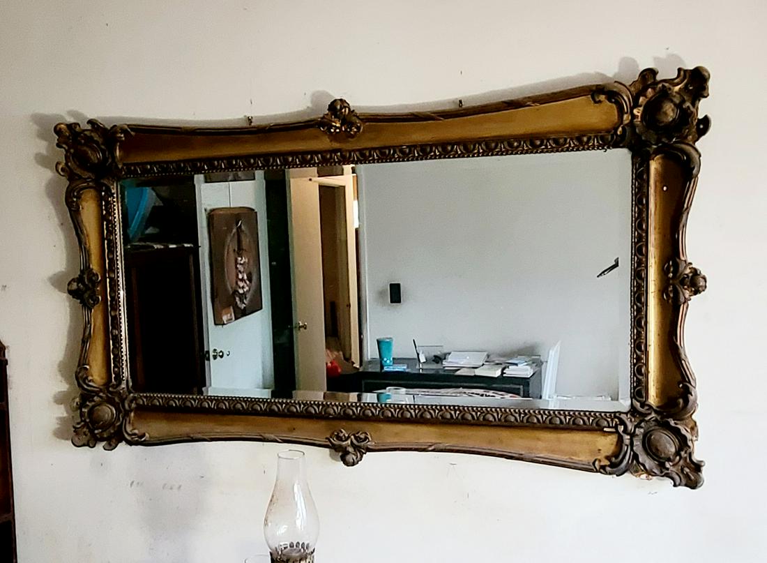 Vintage or Antique Baroque Style Mirror 47x24" (1 of 1)
