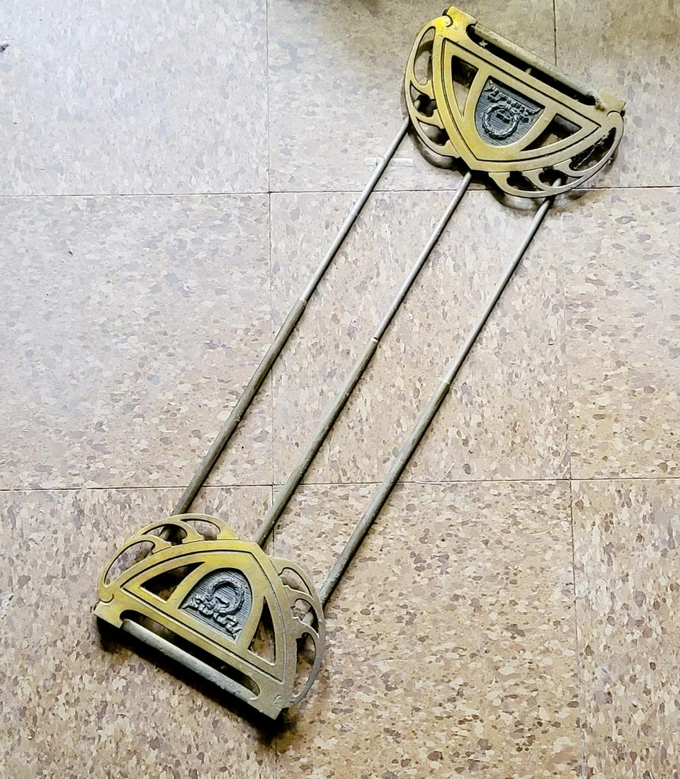 Vintage Folding Brass Shelf 22x8" (1 of 1)