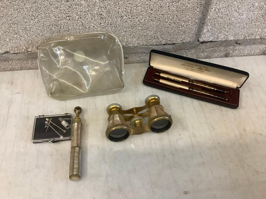 Arpege 14k Gold Perfumed Writing Pens, Opera Glasses: Arpege 14k Gold Perfumed Writing Pens, Opera Glasses and More