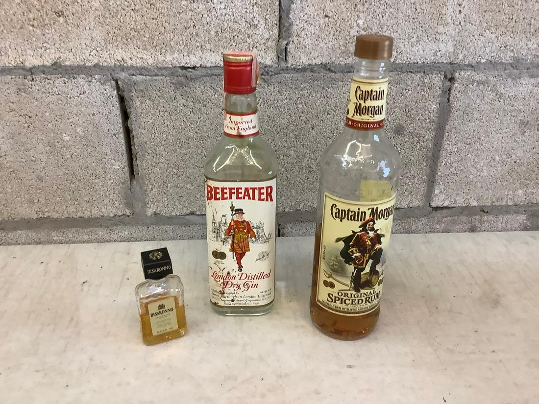 Captain Morgan Spiced Rum, Disaronno and Beefeater Dry (1 of 1)