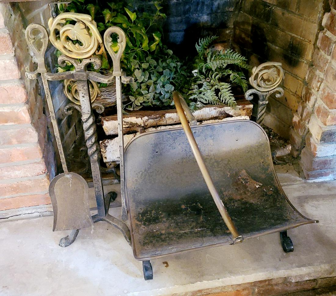 fireplace andrions and tools: fireplace andrions and tools