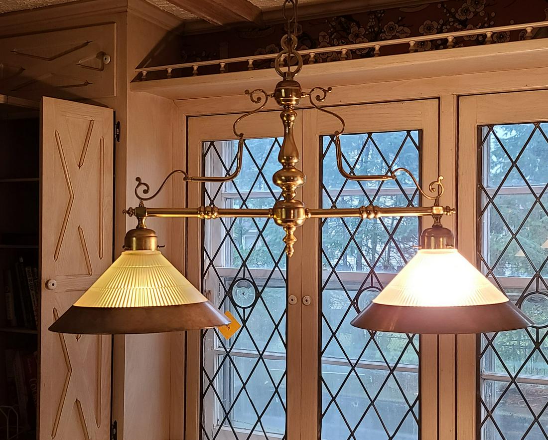 Vintage Brass Light Fixture 31" long (1 of 1)