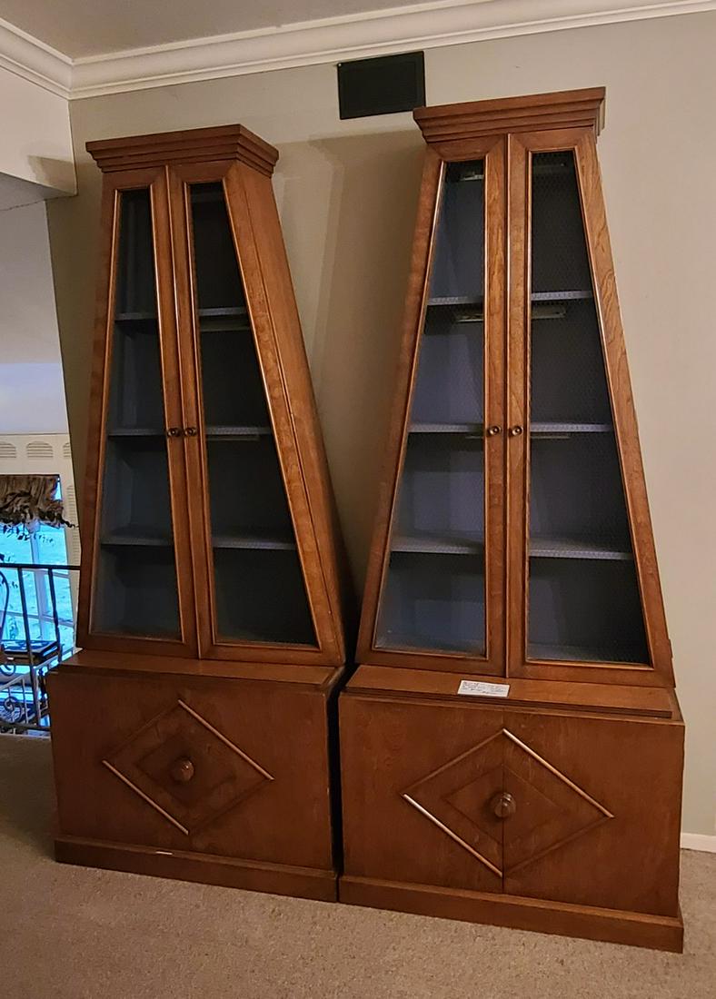 Midcentury Amazing Wall unit also has shelf 98" goes: Midcentury Amazing Wall unit also has shelf 98" goes across top tp connect 2 pieces 83x35x16" each