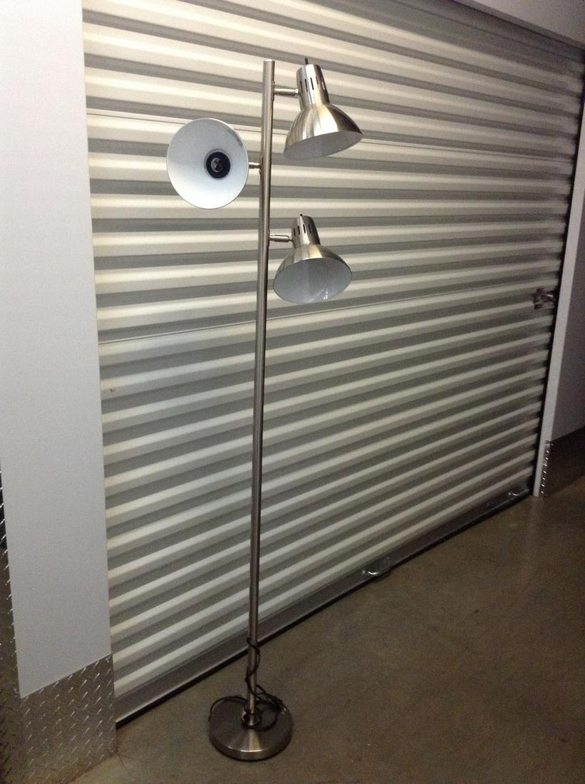 Adjustable silver 3 socket floor lamp 67 inches (1 of 1)