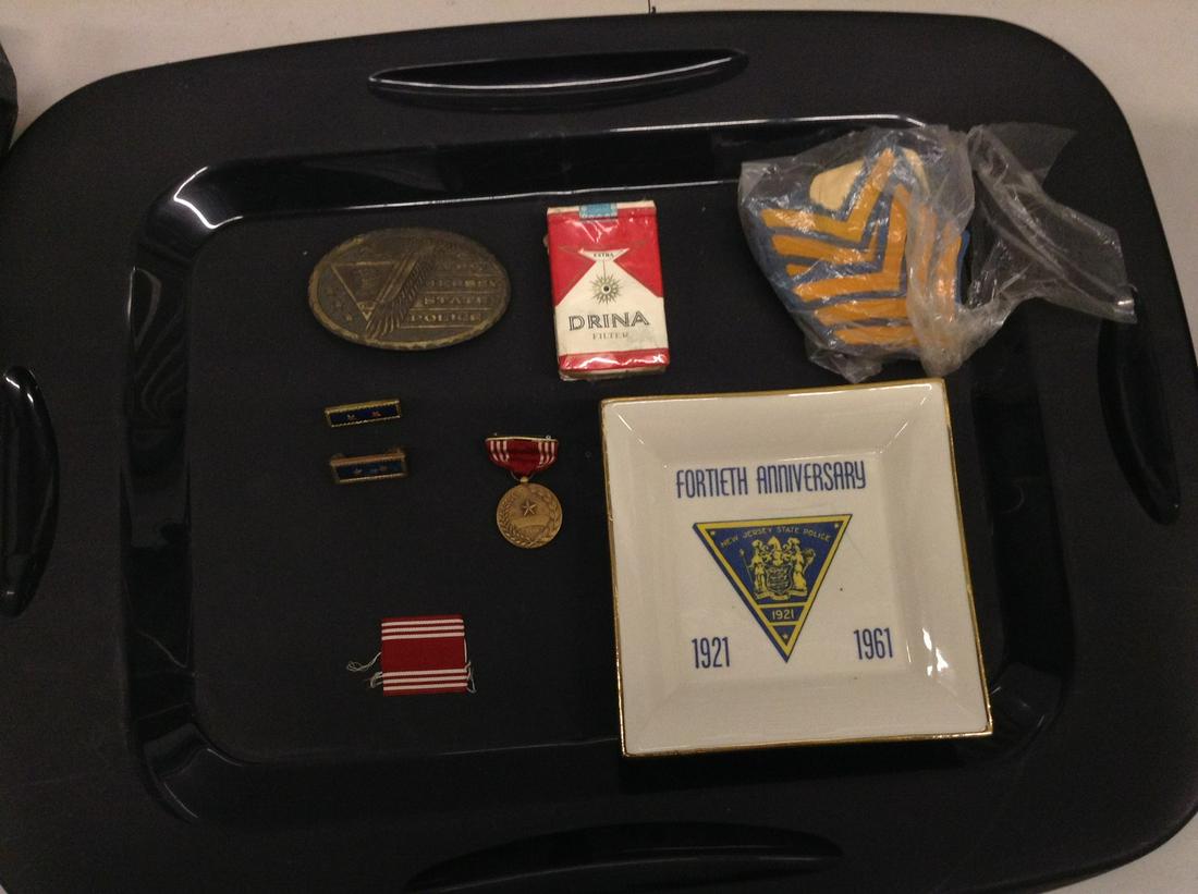 VIntage state police patches, belt buckle and more (1 of 1)