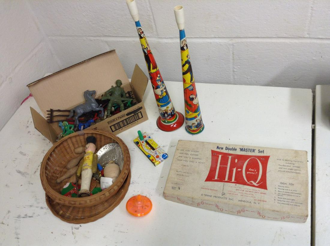 Lot of Plastic Cowboys and Indians , Hi-Q Game and More (1 of 1)