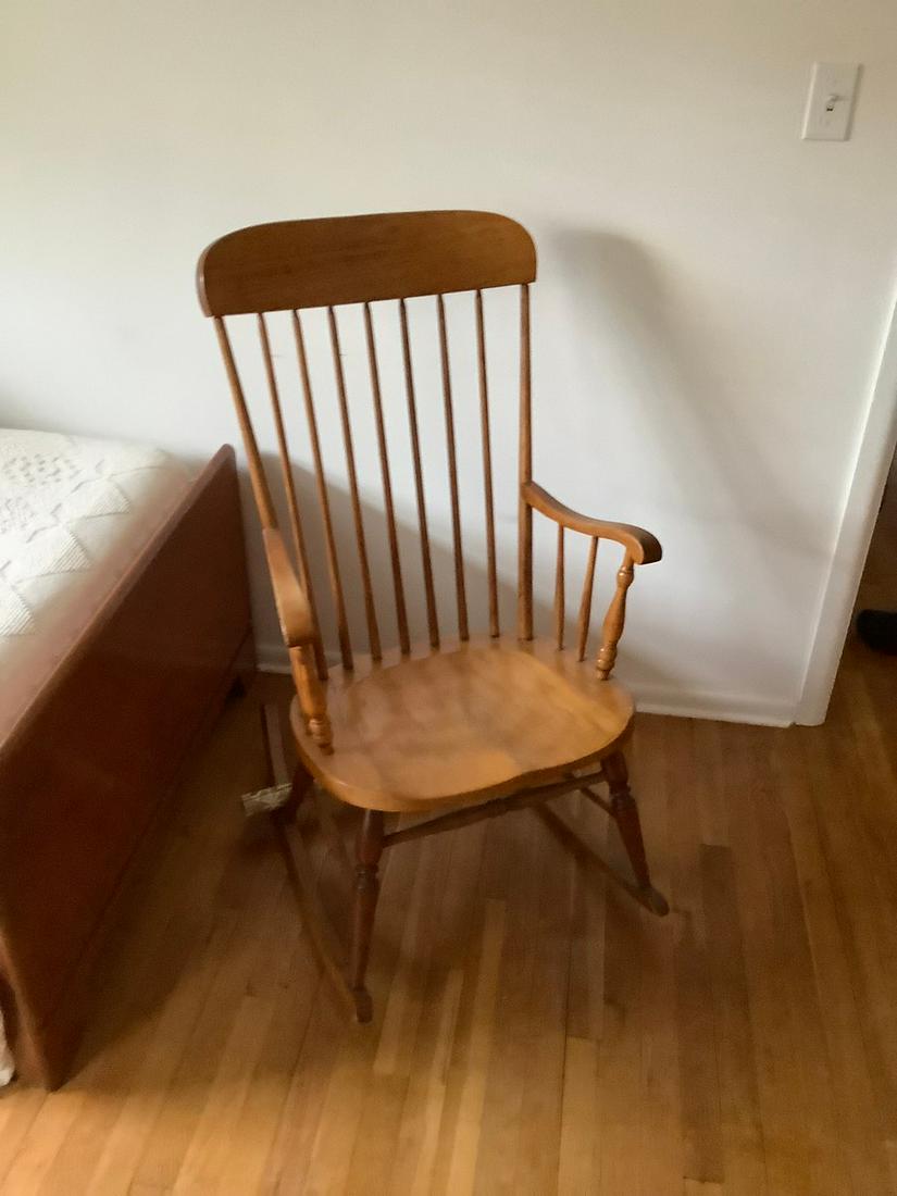 vintage wood rocker 44x24: vintage wood rocker 44x24