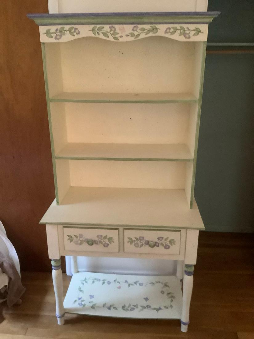 Floral painted hand painted whimsical display case (1 of 1)