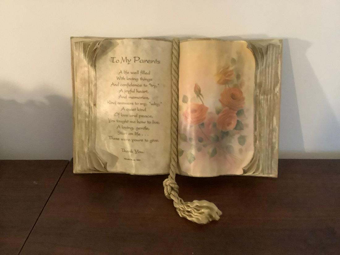 vintage 1965 judith bond "to my parents" music box: vintage 1965 judith bond "to my parents" music box