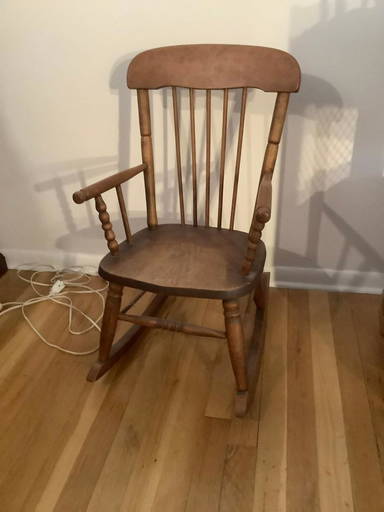 vintage ramsdell ramsdell child rocking chair
