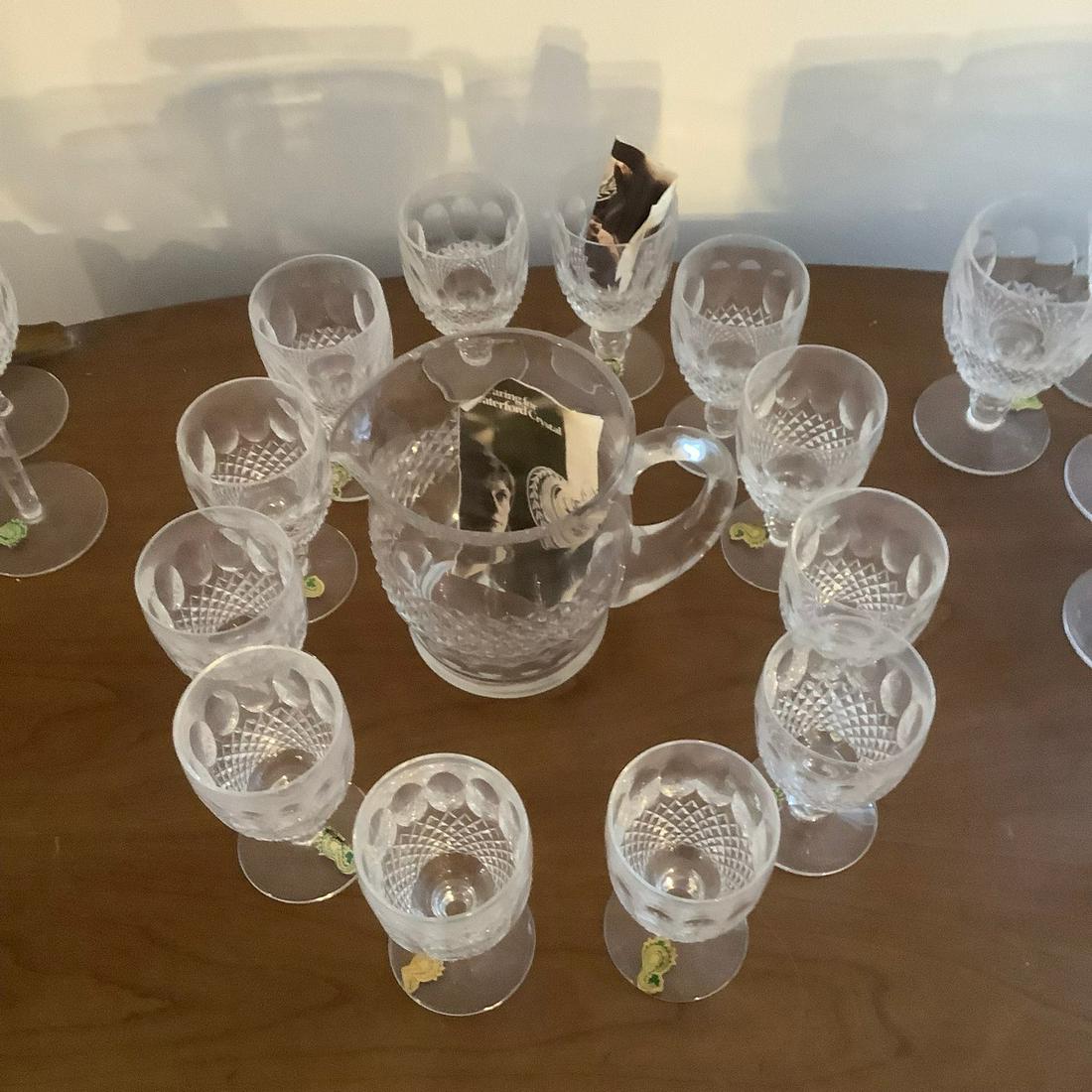 vintage waterford water pitcher and water glass set (1 of 1)