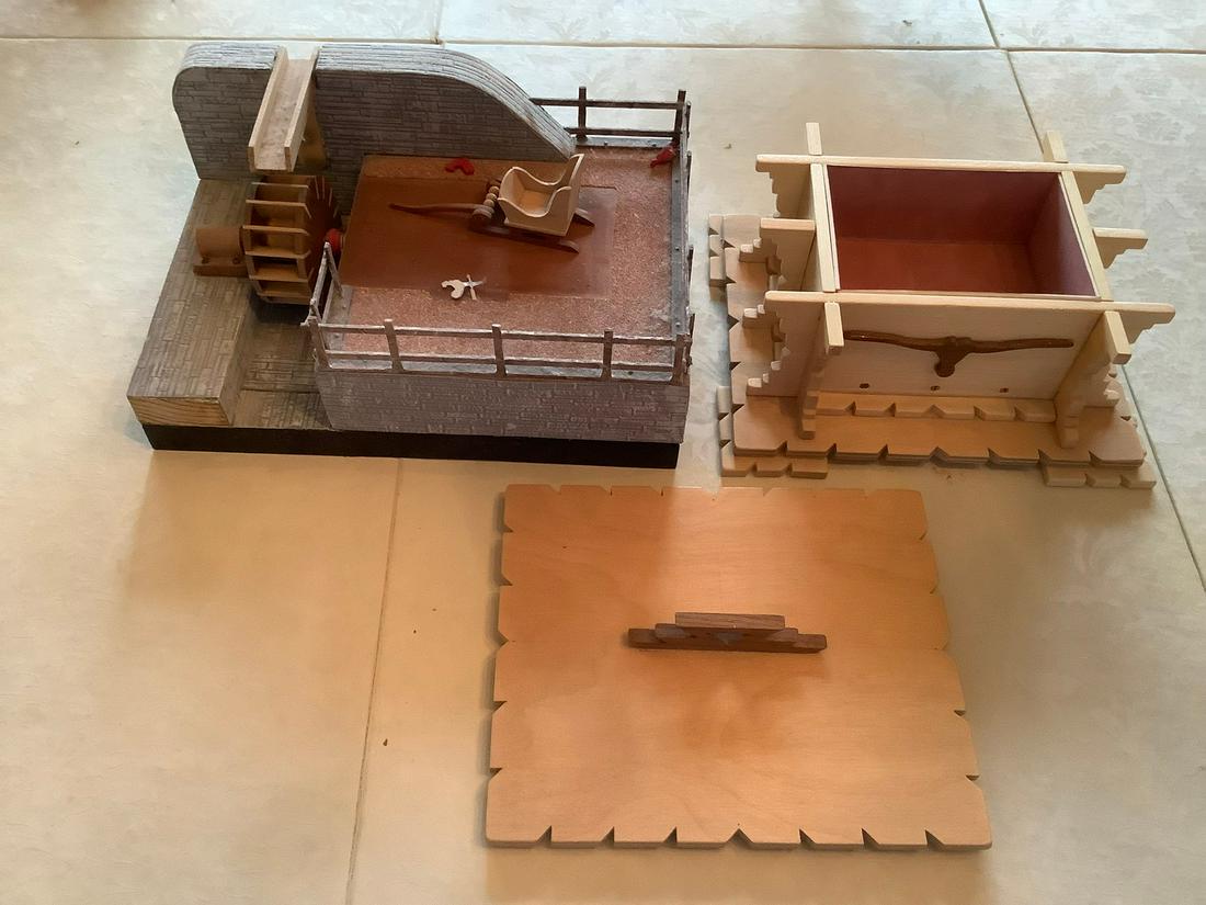 handmade wooden trinket box and water wheel scene (1 of 1)