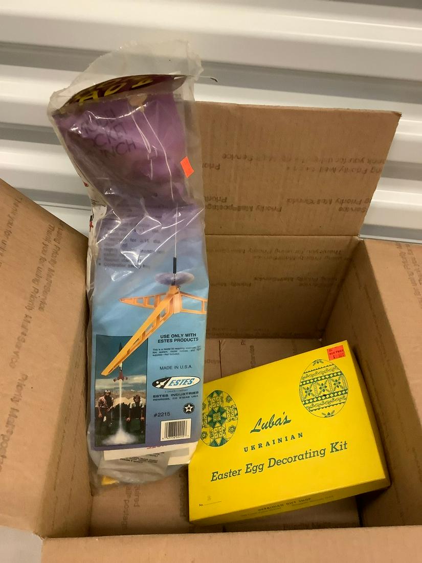Ukrainian Easter egg decorating kit and model rocket (1 of 1)