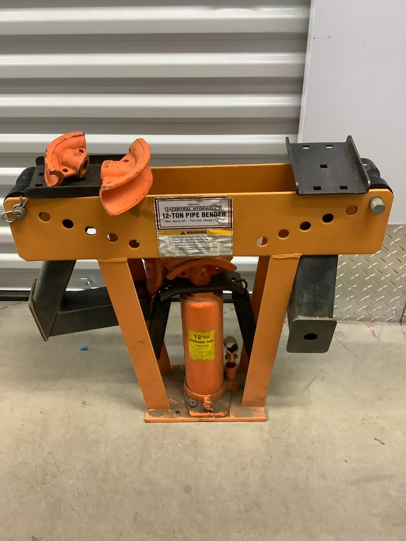 Central hydraulics 12 ton pipe bender (1 of 1)