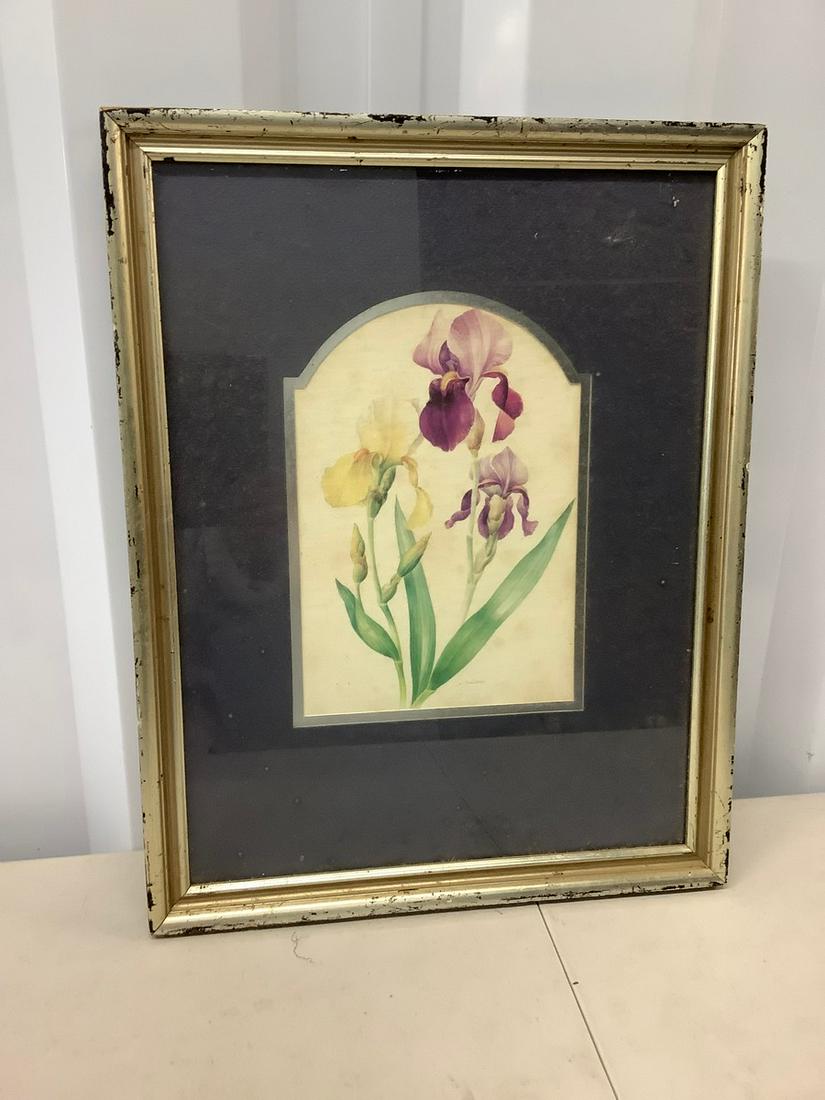 Framed flower artwork 14x18 (1 of 1)