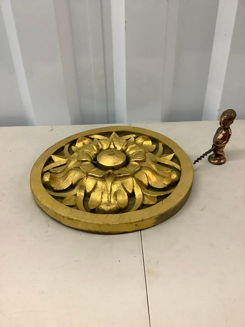 Brass cork, and wall hanging art: Brass cork, and wall hanging art