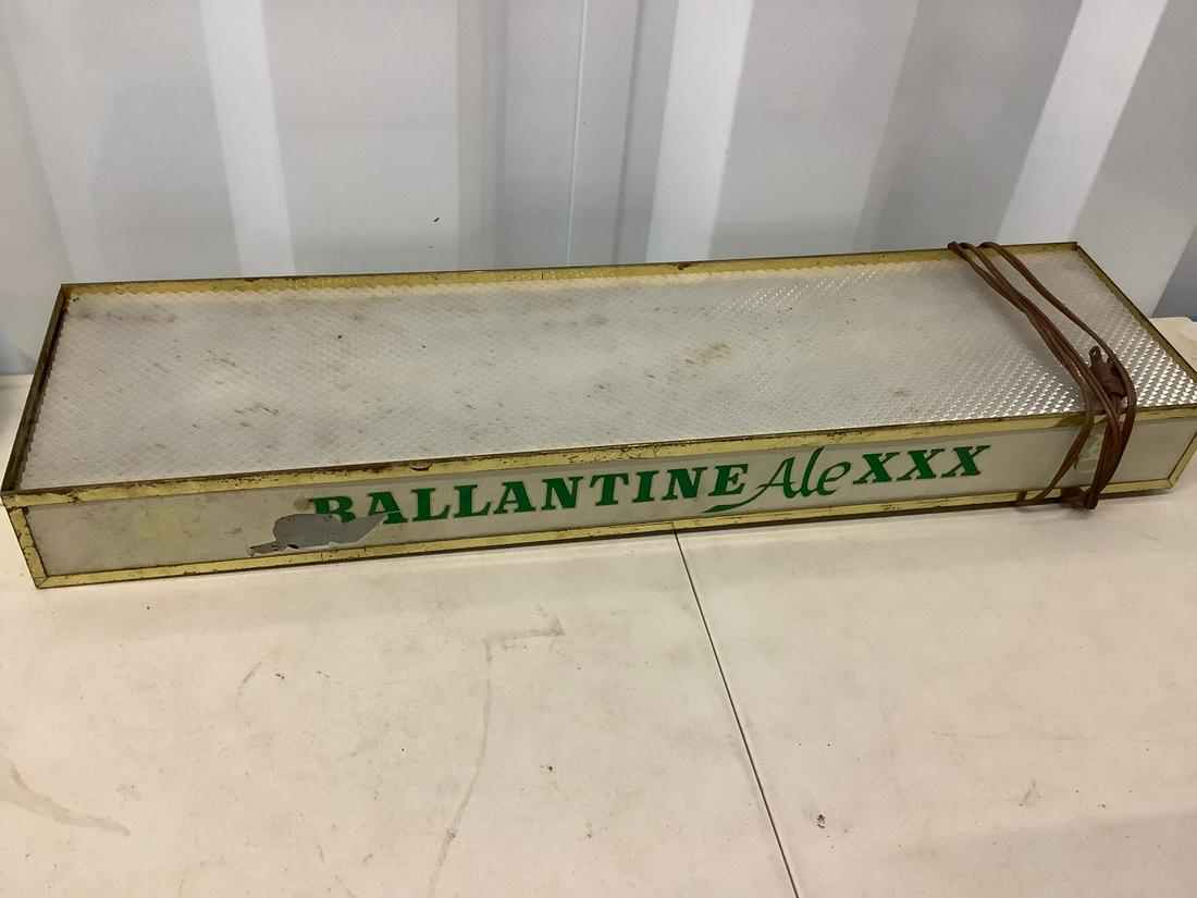 Vintage ballantine beer lighted base 24x6.5 (1 of 1)