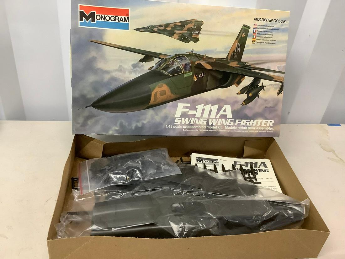 Monogram f-11A swing wing fighter model plane (1 of 1)