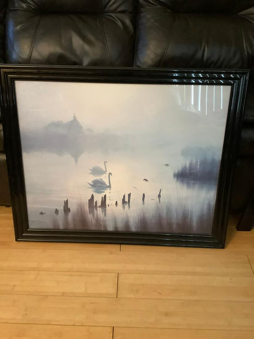 Signed framed art work by D.F Dane 31.5x25" (1 of 1)