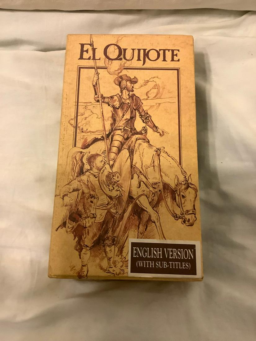 Set of El Quijote VHS tapes in English: Set of El Quijote VHS tapes in English