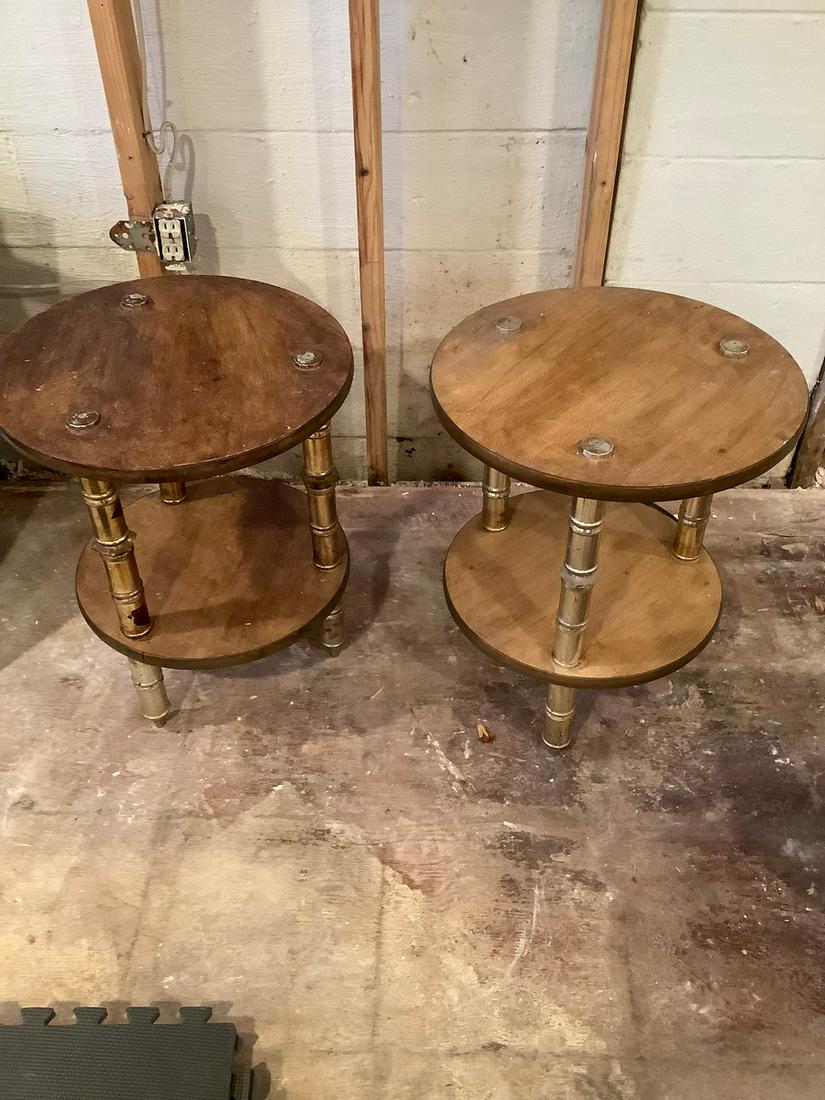 Two Wood End Tables: Two Wood End Tables