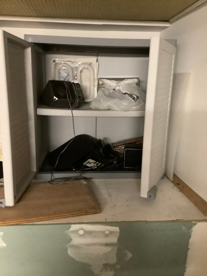 Small Storage Container with Contents: Small Storage Container with Contents