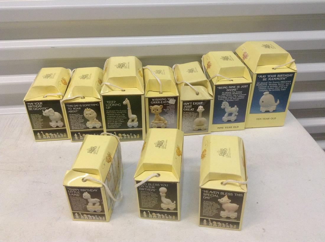 Complete 1-10 Precious Moments Birthday Train Figures (1 of 1)