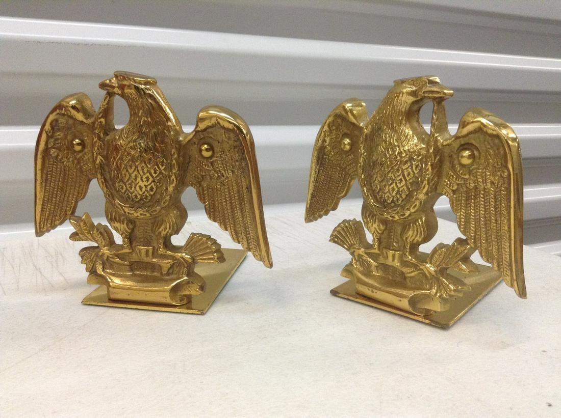 Brass Eagle Bookends (1 of 1)