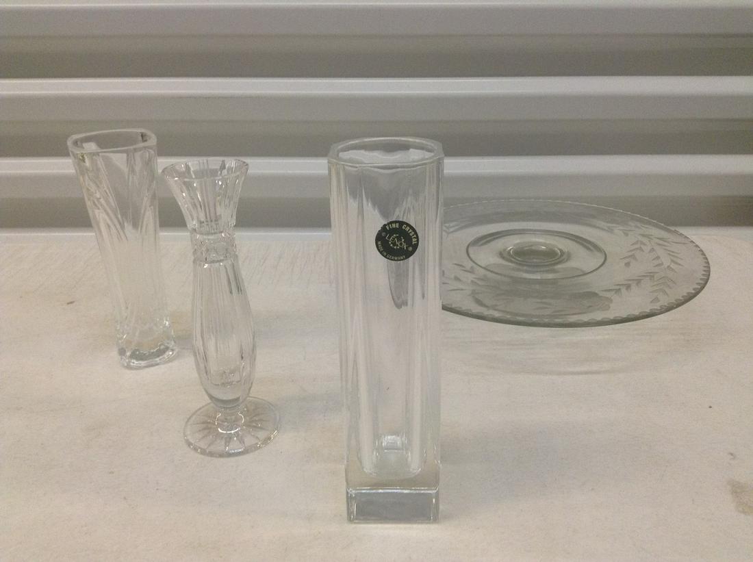 Lenox Crystal Vase 8" tall and more (1 of 1)