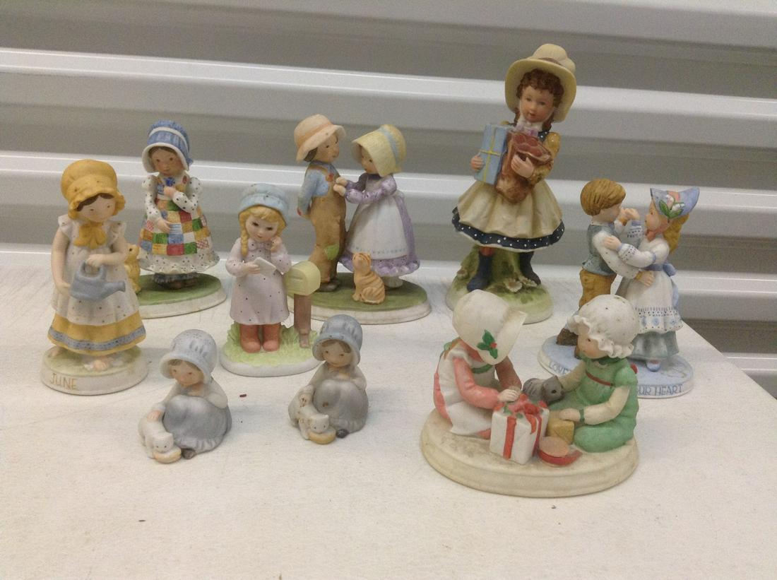 Holly Hobbie and other statuesTallest 8" tall (1 of 1)
