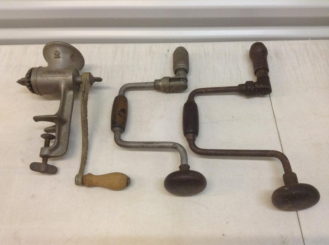 Vintage Hand Drills and Universal Meat Grinder (1 of 1)
