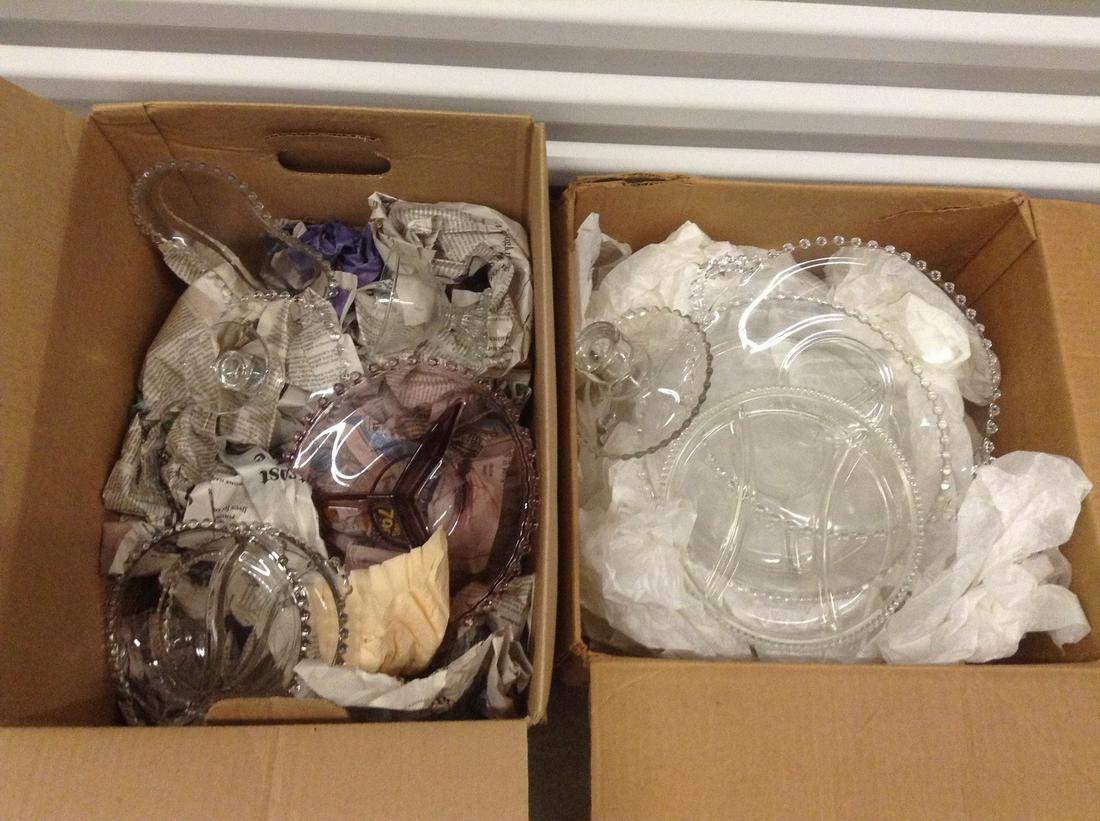 Two Boxes full of Imperial Glass Candlewick  and more (1 of 1)