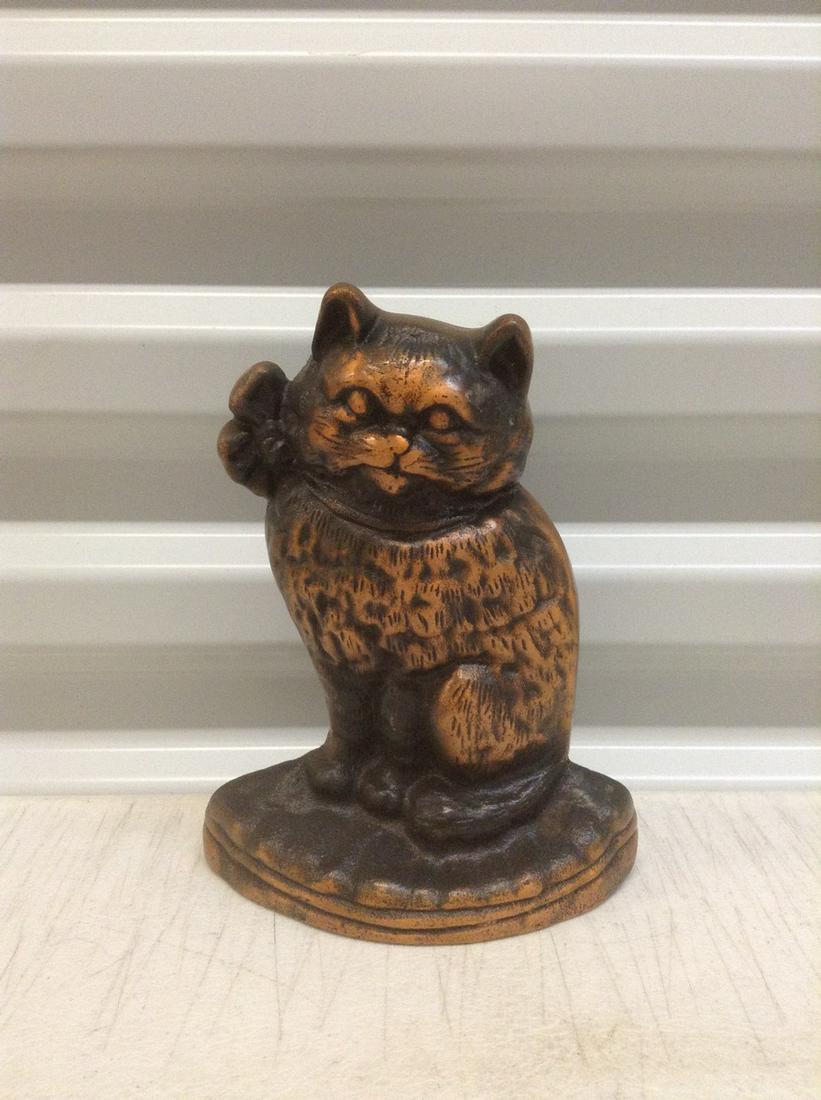 Heavy Metal Cat Doorstop 7.5": Heavy Metal Cat Doorstop 7.5"