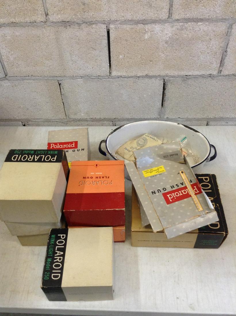 Lot of polaroid camera equipment and more (1 of 1)