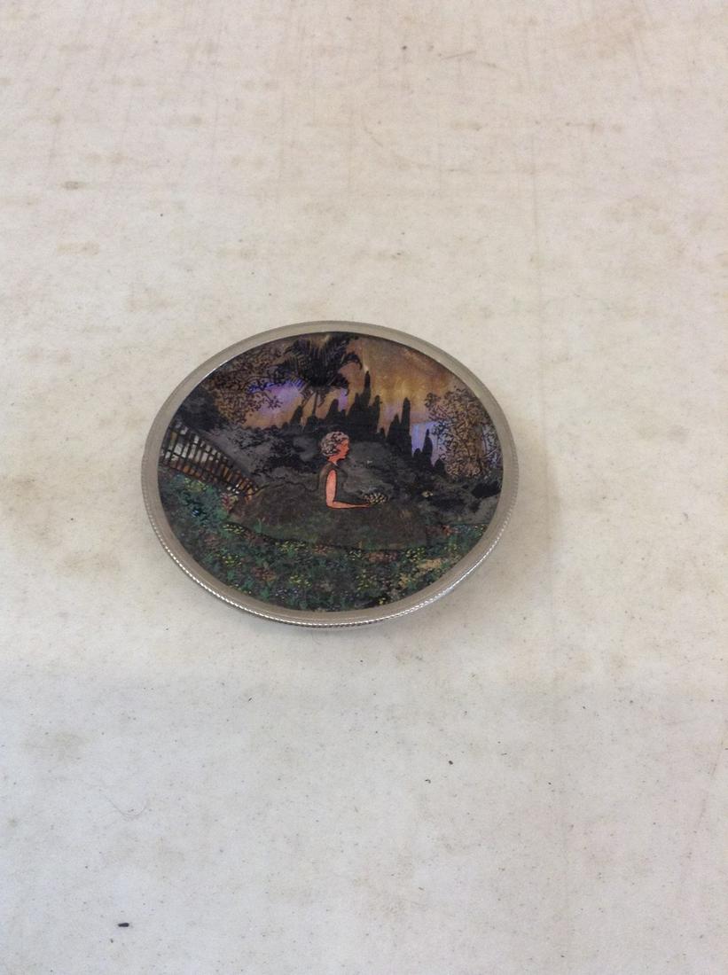 Decorative mini tray 4 inches across: Decorative mini tray 4 inches across