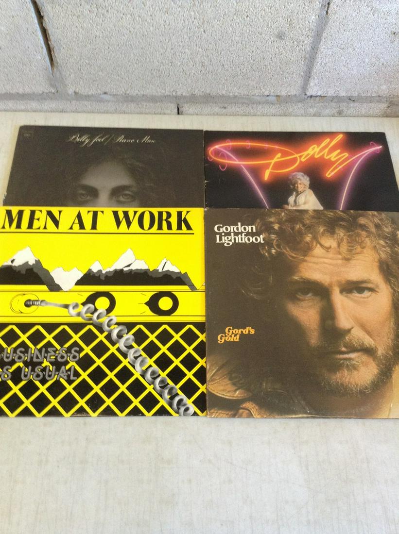 Lot of Records Including Billy Joel, Men at Work, Dolly (1 of 1)