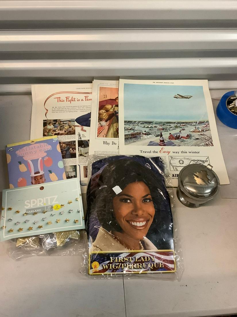 First lady wig, inflatable bunny ears, and more (1 of 1)