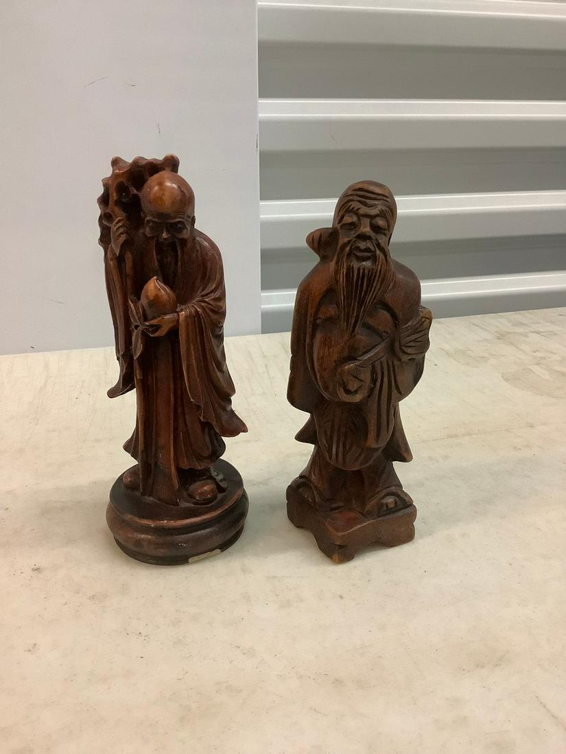 Two Oriental Figurines 6.5 in. (1 of 1)
