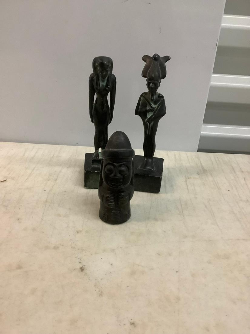 Lot of Cast Iron Figurines Tallest 6.5 in. (1 of 1)