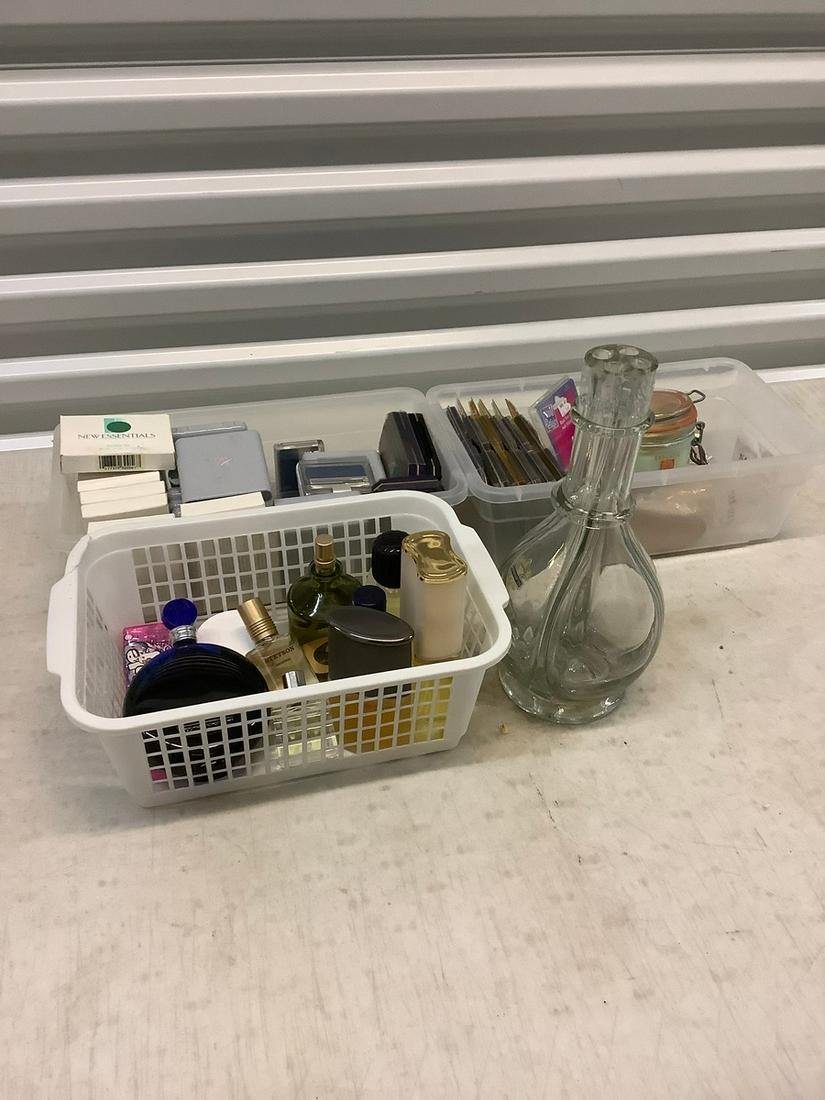 Large lot of perfume, blush, mascara, eye makeup, nail (1 of 1)