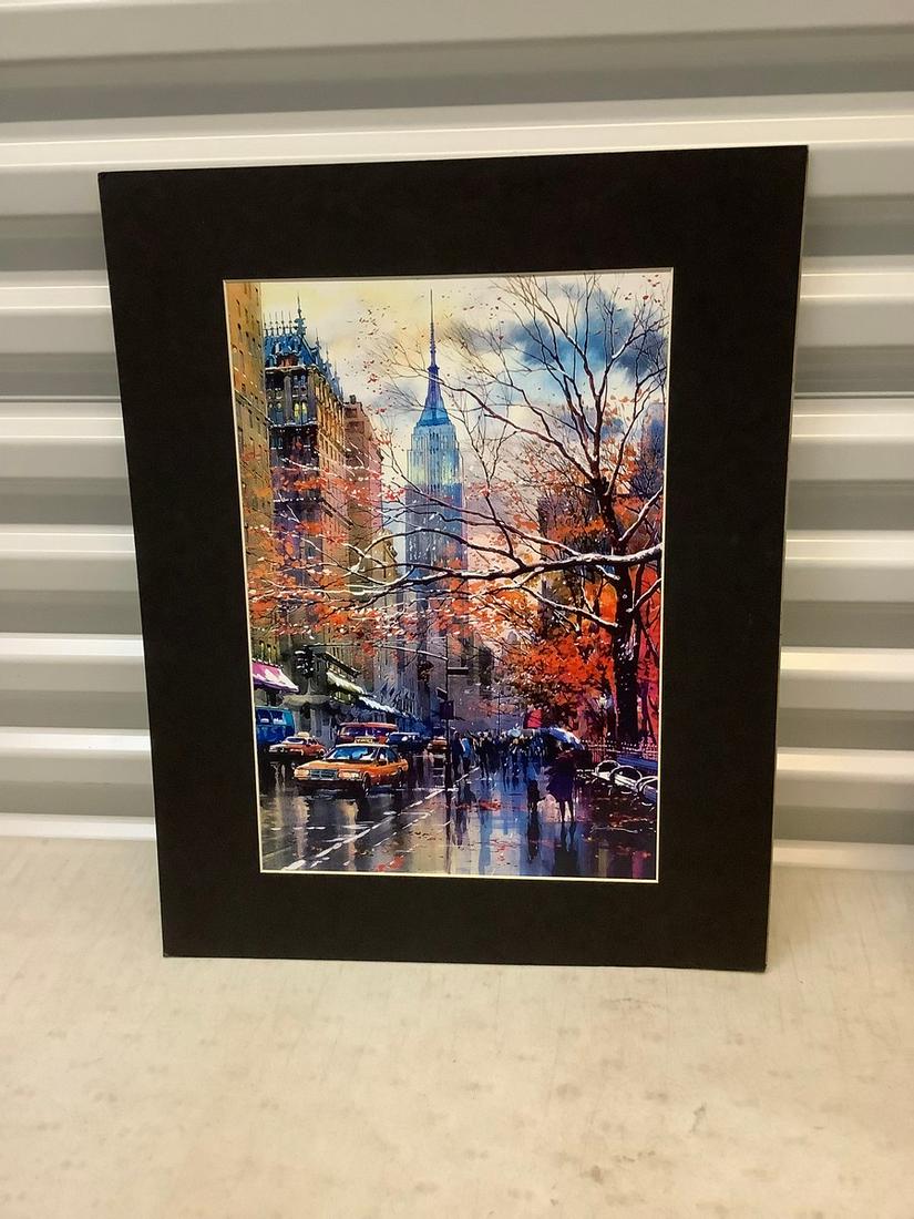 Empire State Building painting print 16x20" (1 of 1)
