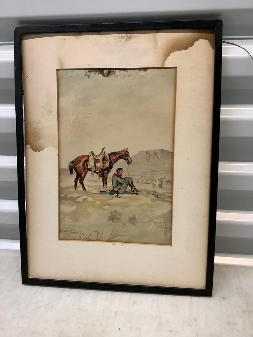 Charles M Russell artwork 15x11.5" (1 of 1)