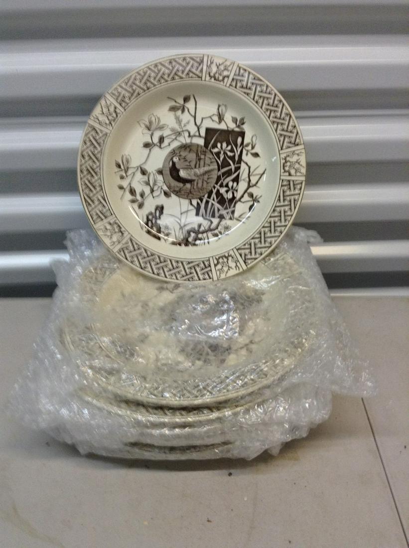 Set of 6 decorative plates mintons faisan 9.5 inch (1 of 1)